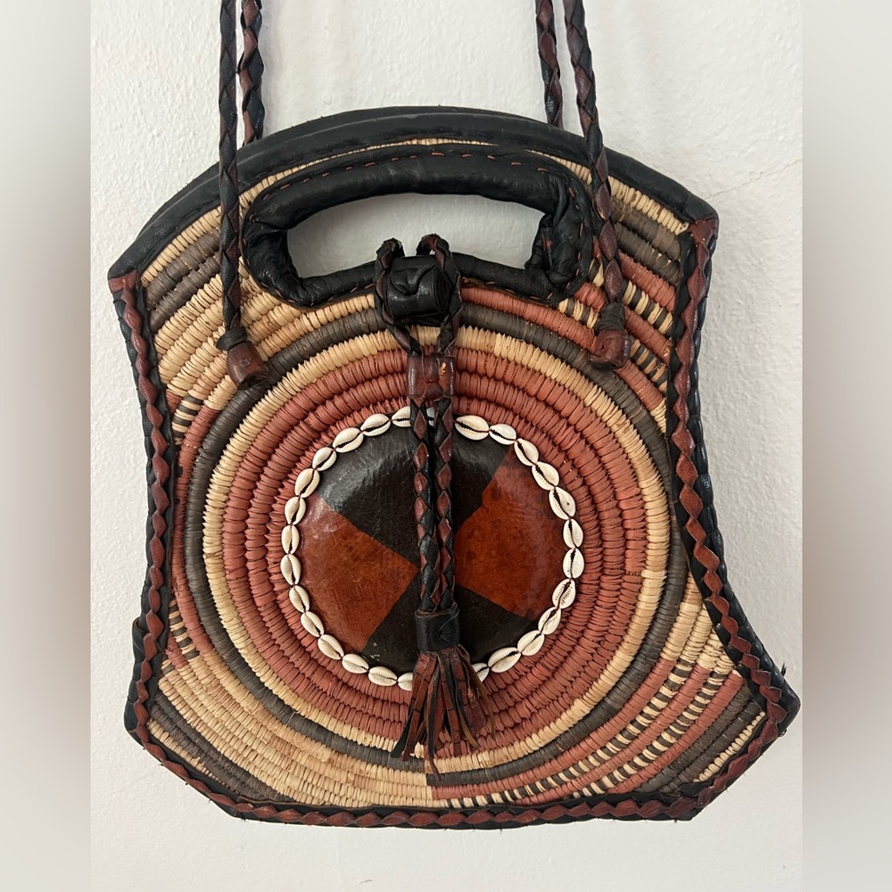 Handcrafted African Multicolor Woven Bag